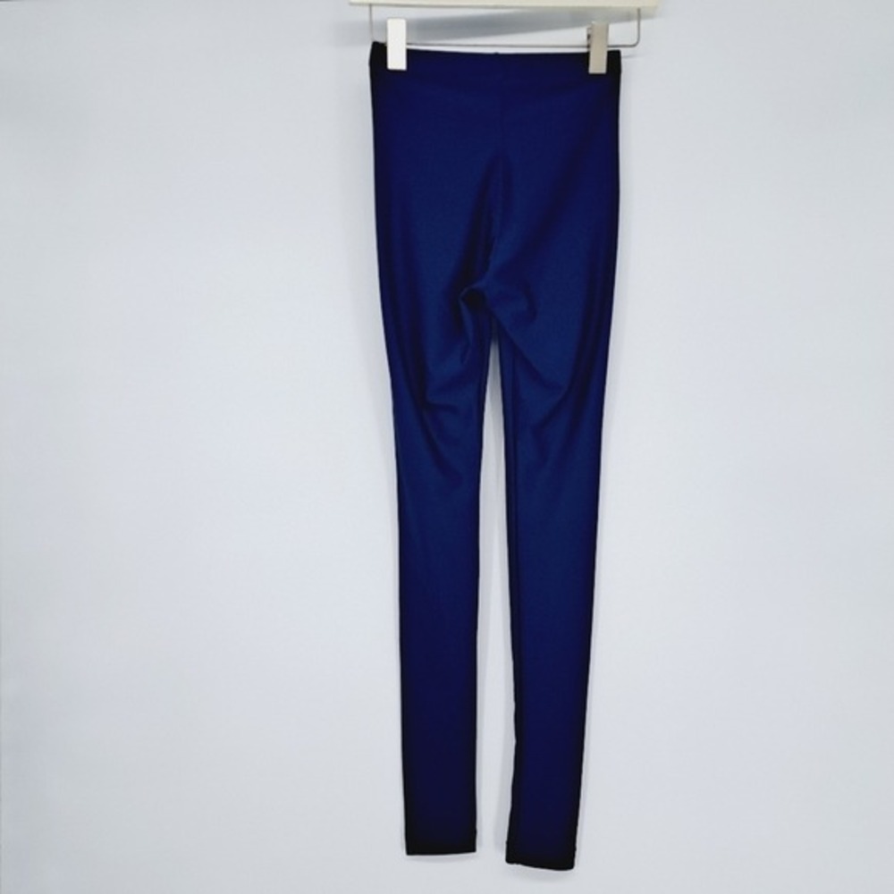 American Apparel Disco Blue Tricot Nylon Leggings Size S